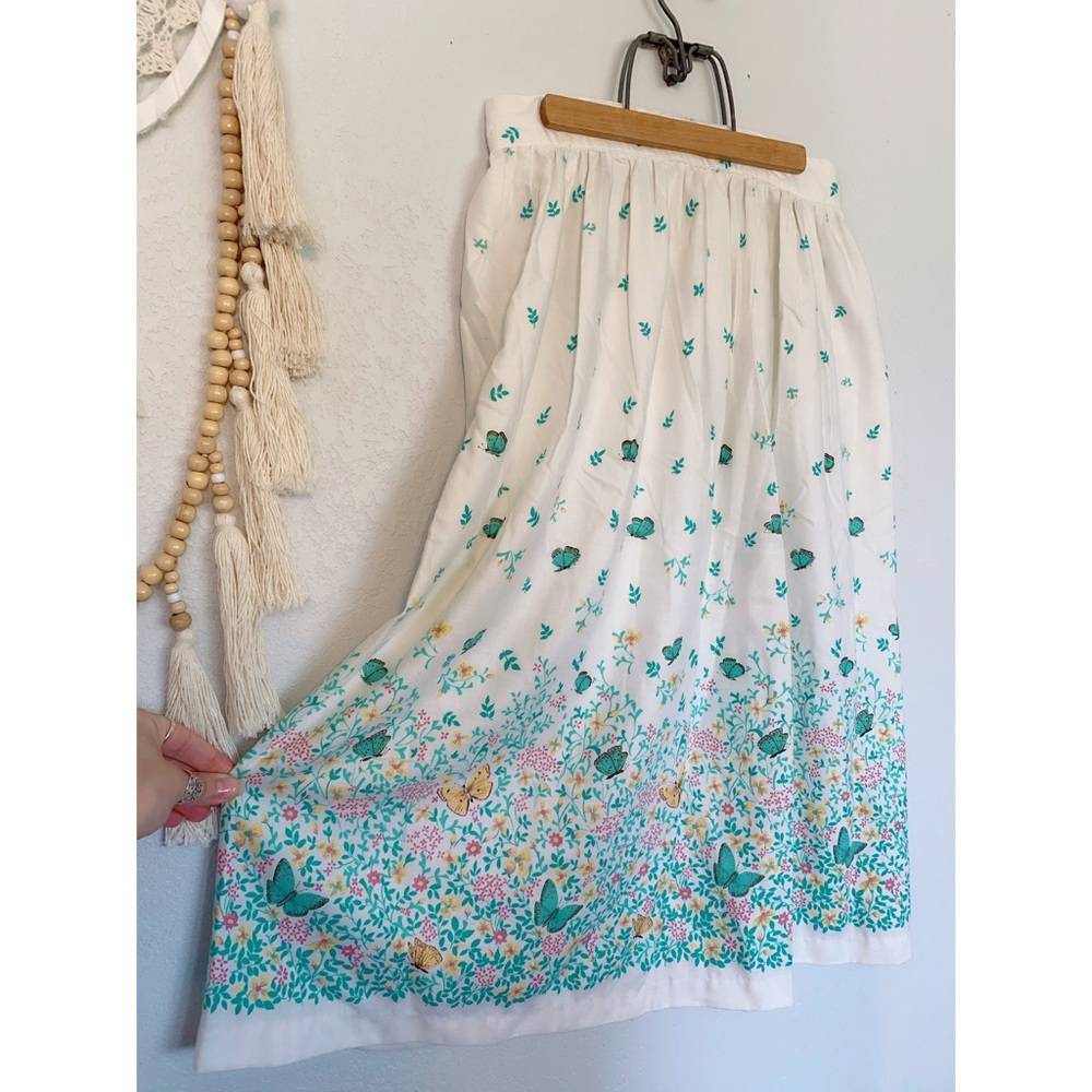 VTG Butterfly Midi Skirt
